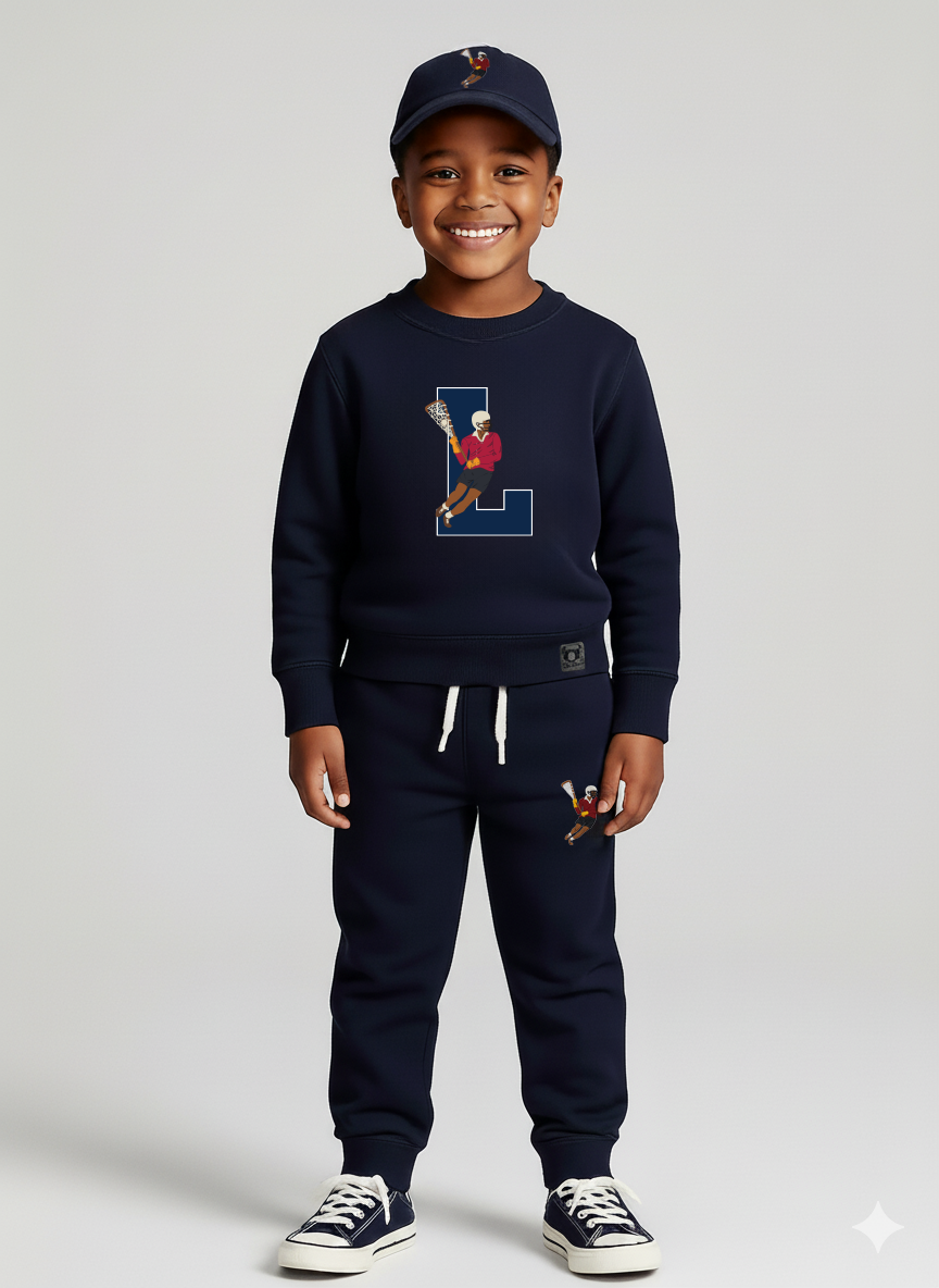 COLLEGIATE L CREW NECK SWEATSHIRT