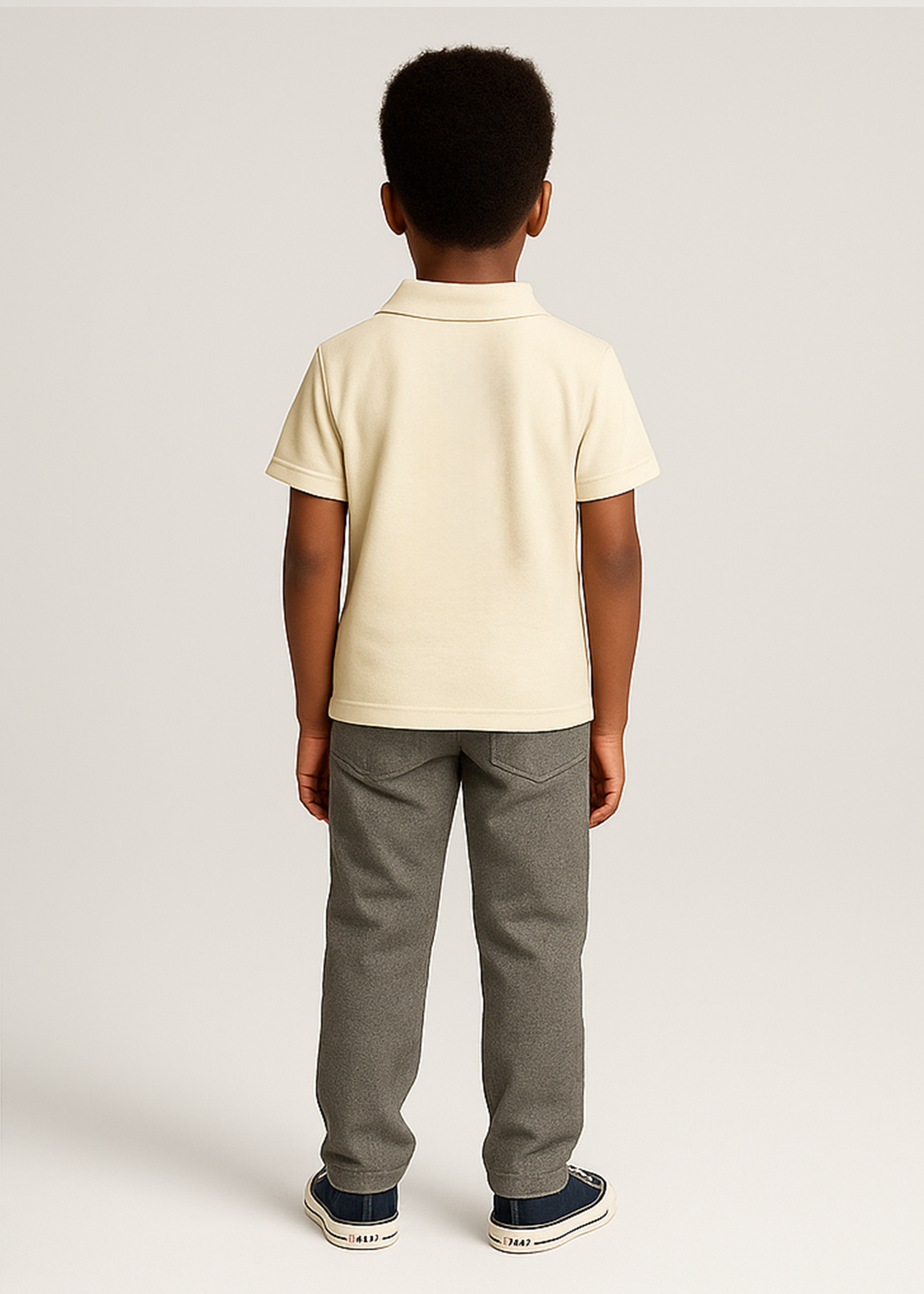 TRADITIONAL POLO SHIRT(cream)