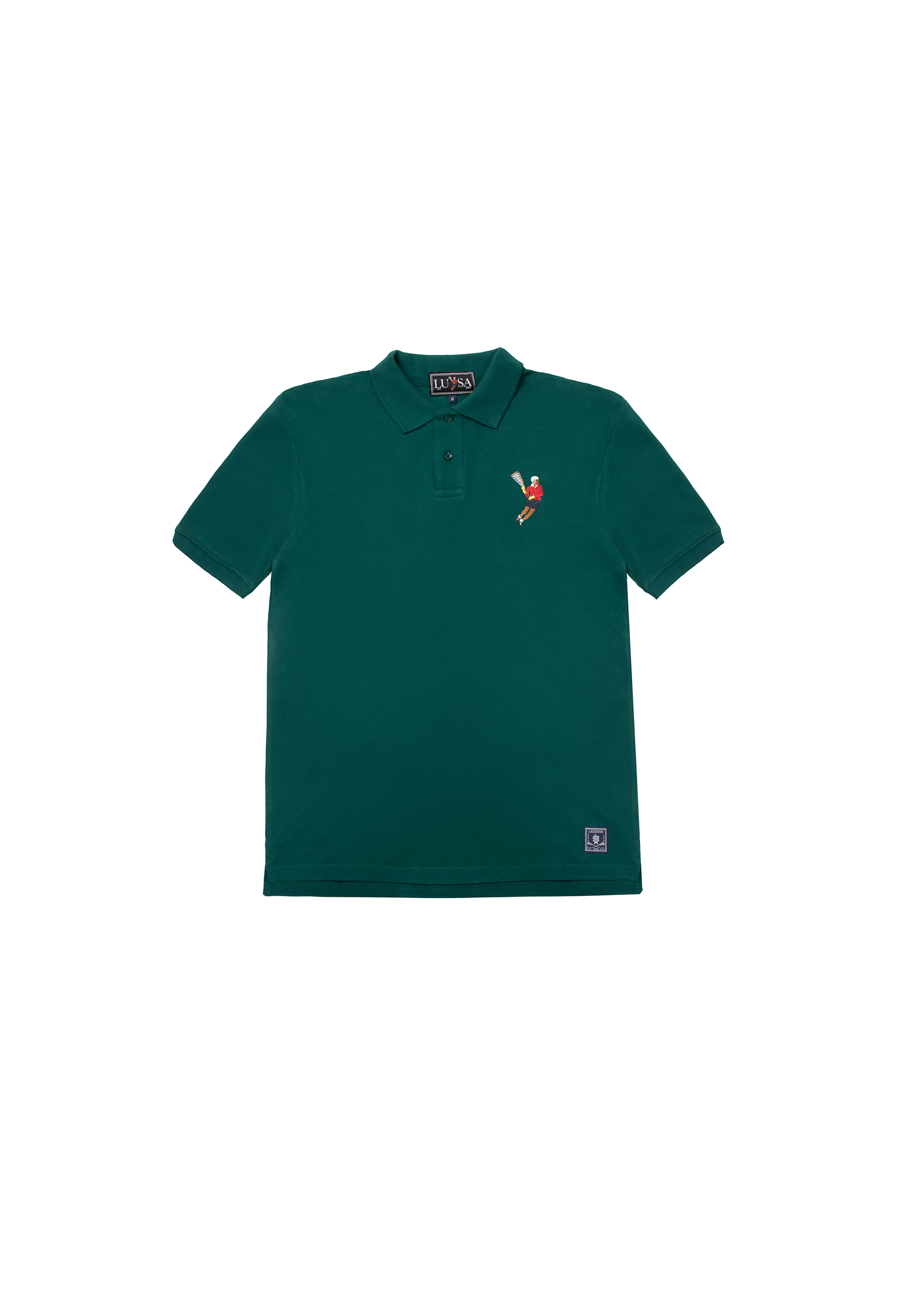Traditional Hunter Green Lacrosse Polo Shirt