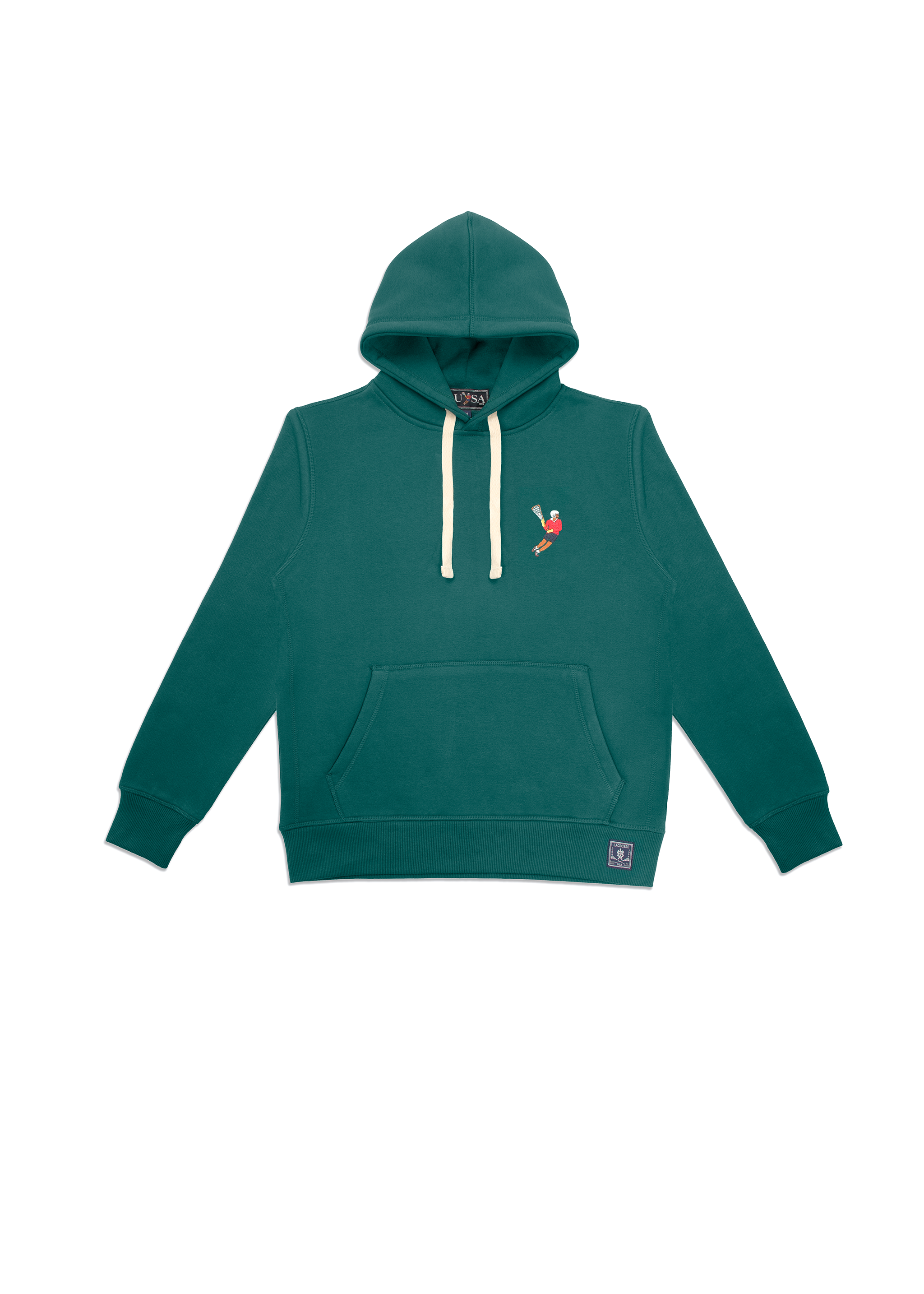 Hunter Green Classic Lacrosse Pullover Hoodie