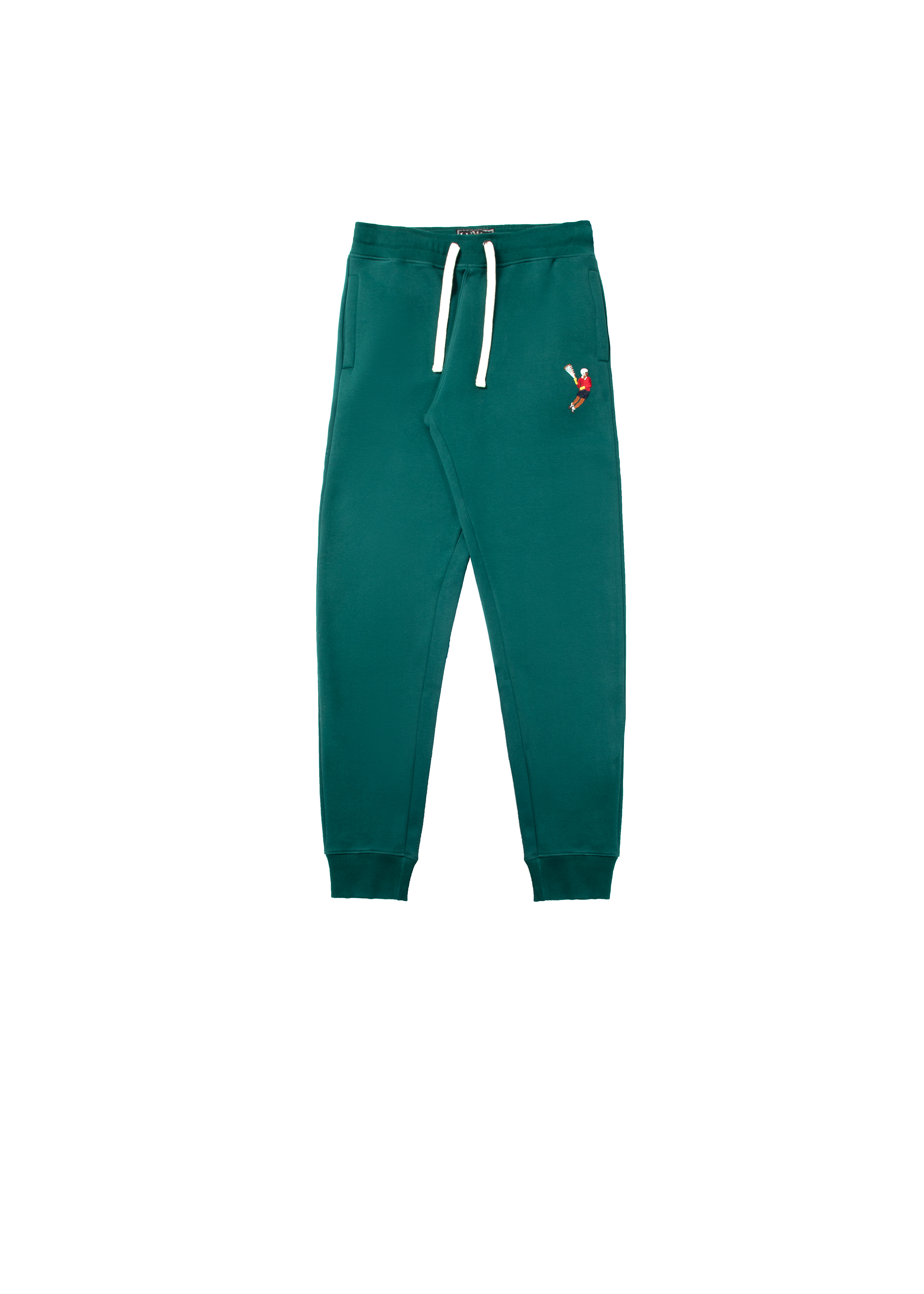 Hunter Green Fleece Lacrosse Jogger Pants